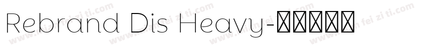 Rebrand Dis Heavy字体转换
